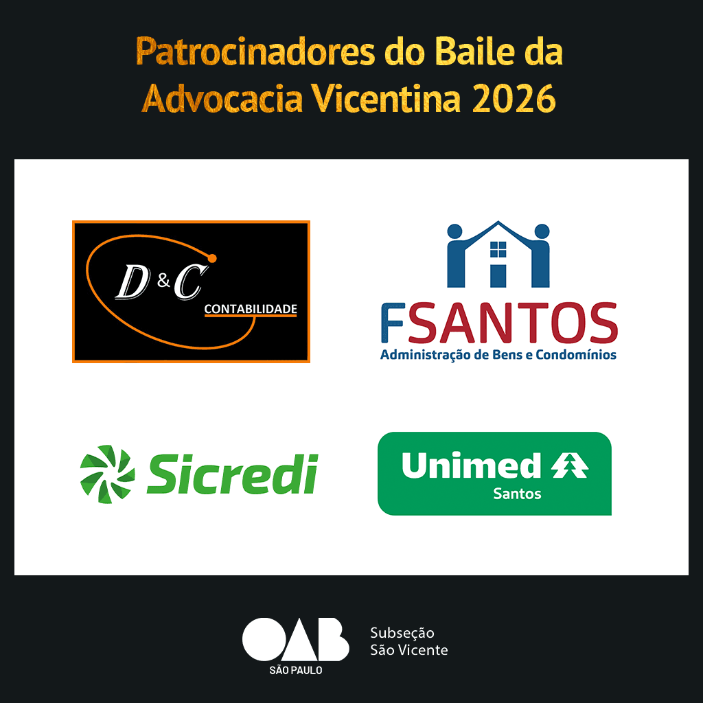 Patrocinadores do Baile da Advocacia Vicentina 2026